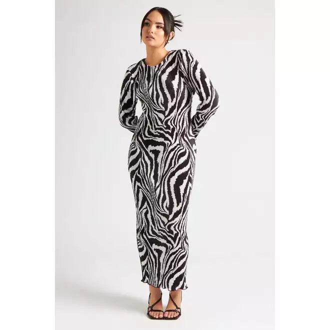 Plisse Maxi Dress