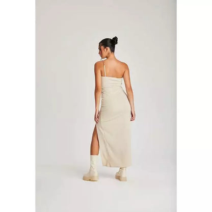 Low Neck Midi Dress