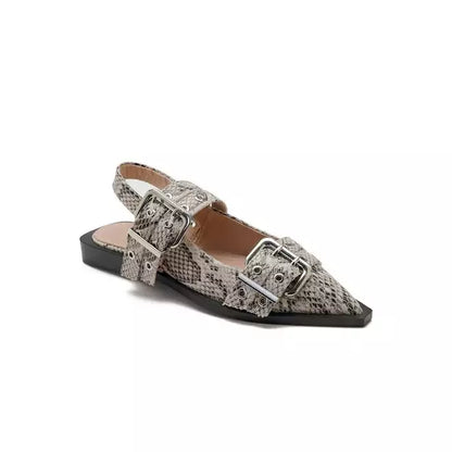 Slingback ballerinas sandals.