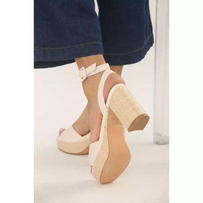 Gold Block heels