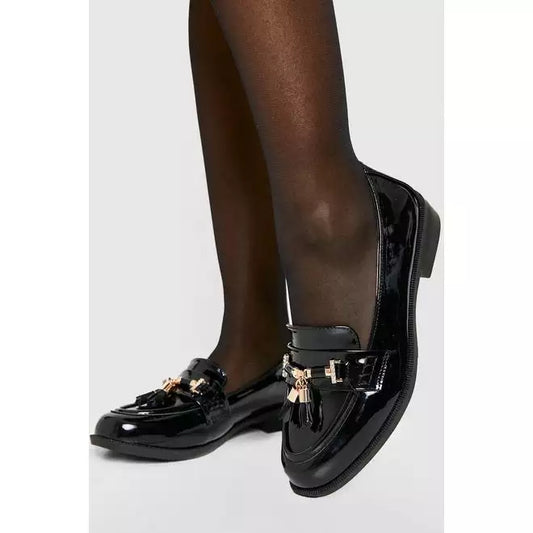 Patent Horsebit Tassel Loafers
