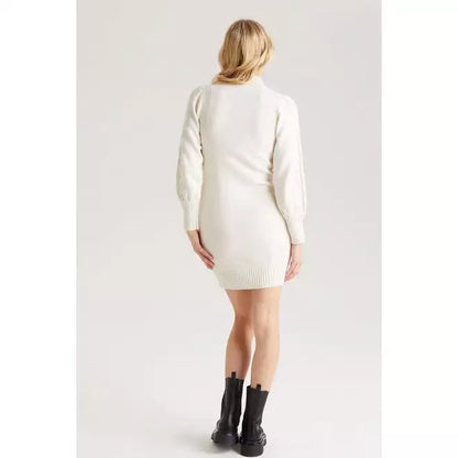 Cream Cable Knit Dress