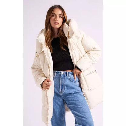 Mid length puffer coat