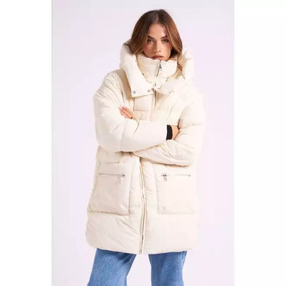 Mid length puffer coat