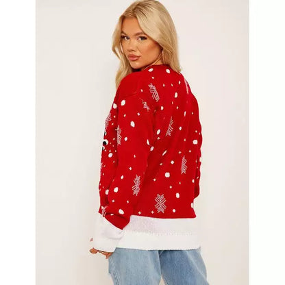 Christmas Rudolph Reindeer Snow Flake Jumper