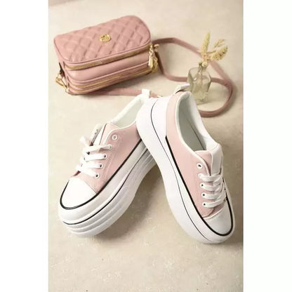 Wedge Lace Up Trainers