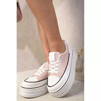 Wedge Lace Up Trainers