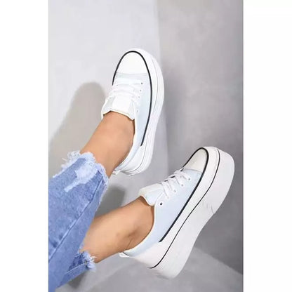 Wedge Lace Up Trainers