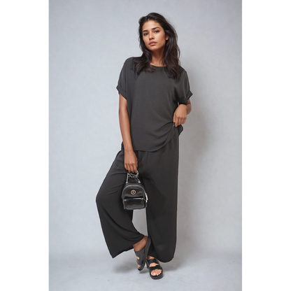 Top and Wide Leg Trousers Co-ord Set