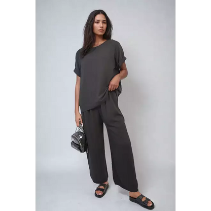 Top and Wide Leg Trousers Co-ord Set