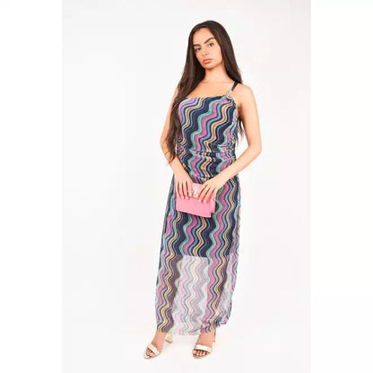 Mesh Strap Maxi Dress