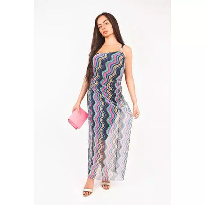 Mesh Strap Maxi Dress