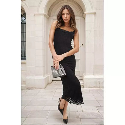 Floral Lace Midi Dress