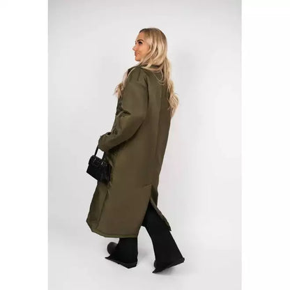 Padded coat with side pocket