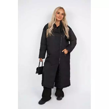 Padded coat with side pocket