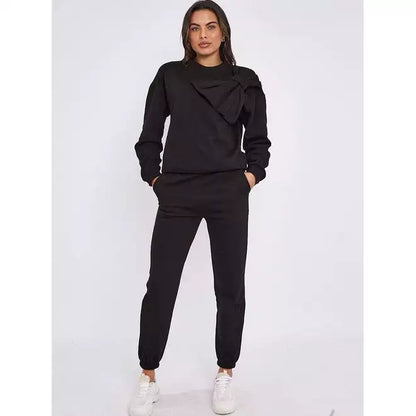 Bow detail fleece co-ord