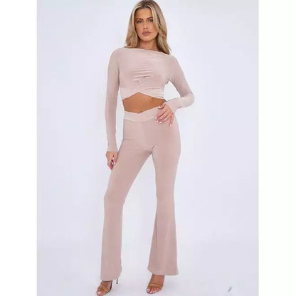 Crossover flared co-ord