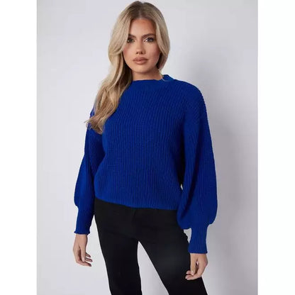 Oversized Cropped Knitted Jumper