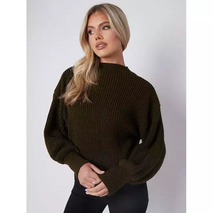 Oversized Cropped Knitted Jumper