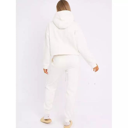 Eyelet lace up jogger fleece co-ord