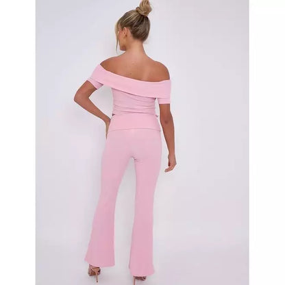 Lace up ribbed co-ord