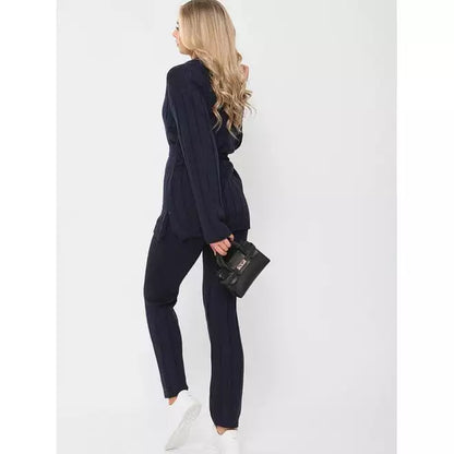 Ribbed knitted top and bottoms