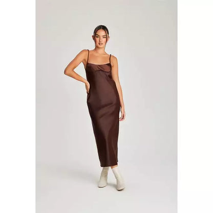 Satin Midi Dress