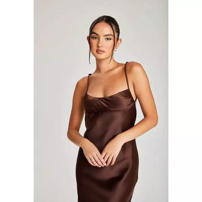Satin Midi Dress