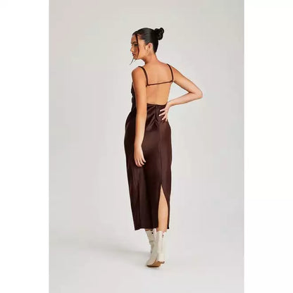 Satin Midi Dress